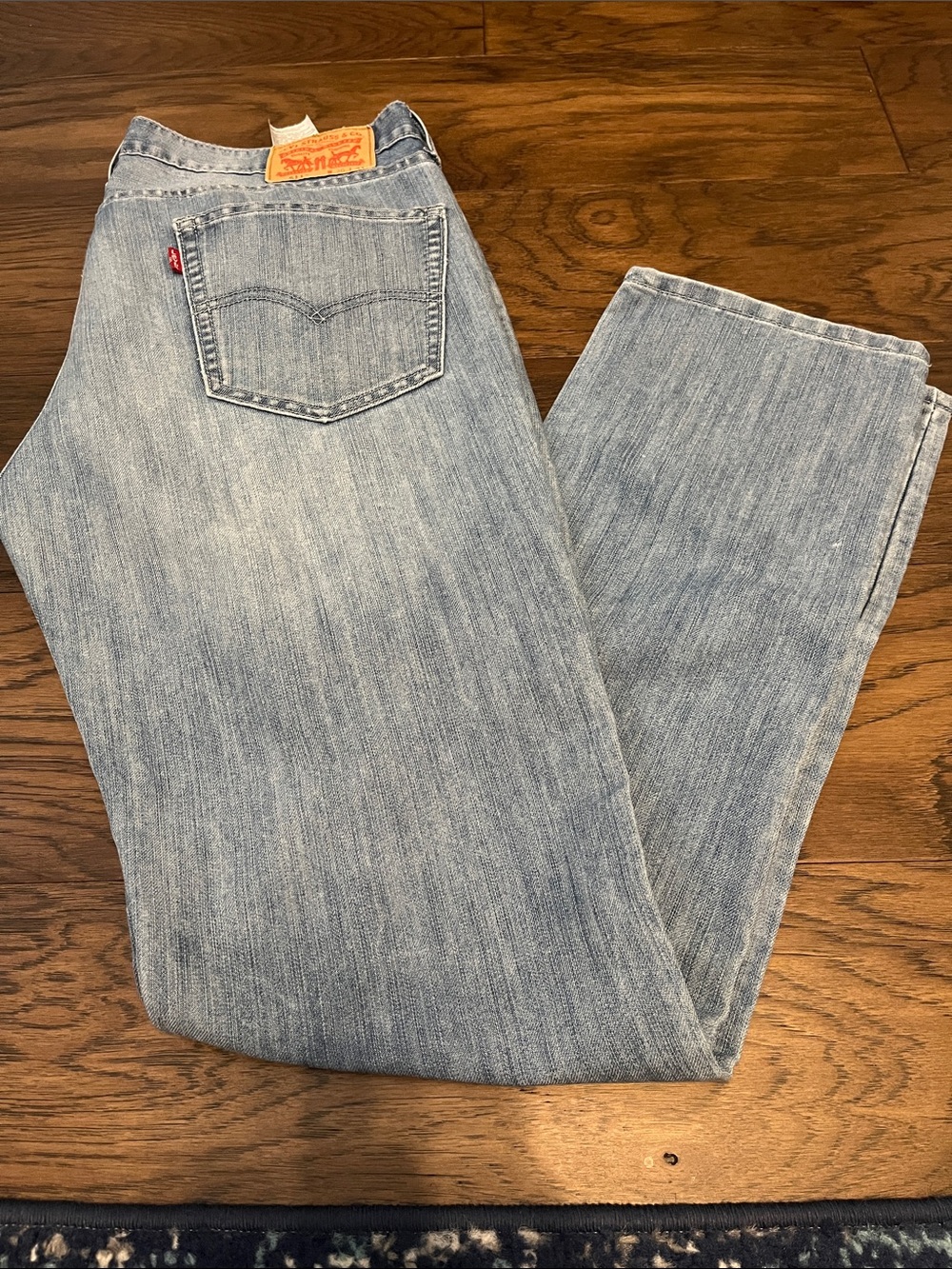 Levi's 511 Slim Jeans Mens 36x34 Light Blue Denim